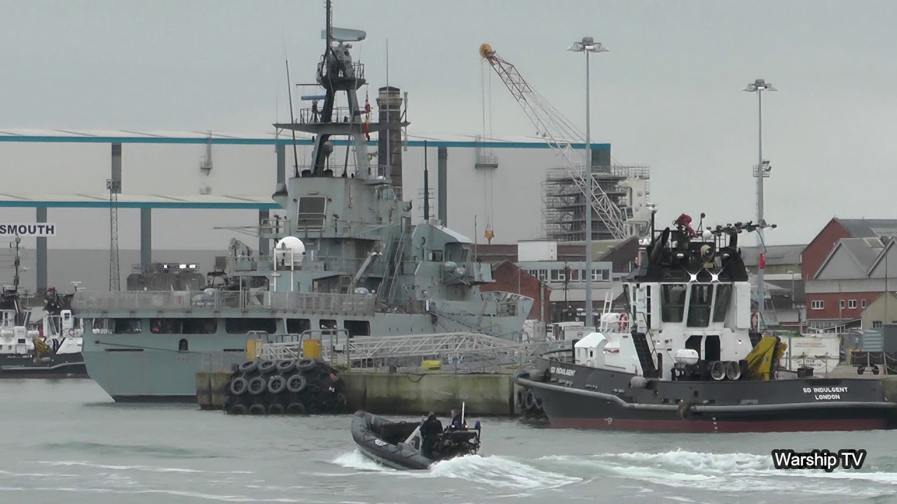 HMS CLYDE P257 DECOMMISSIONED AT PORTSMOUTH NAVAL BASE - 24th January 2020