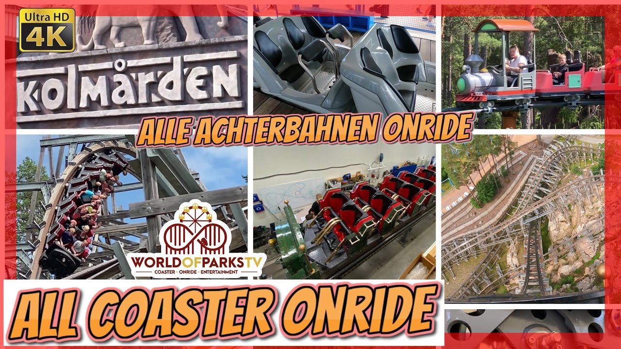 Kolm&aring;rden all coaster (Onride POV) Kolmarden Alle Achterbahnen onride - Wildfire &ndash; Delfinexpressen