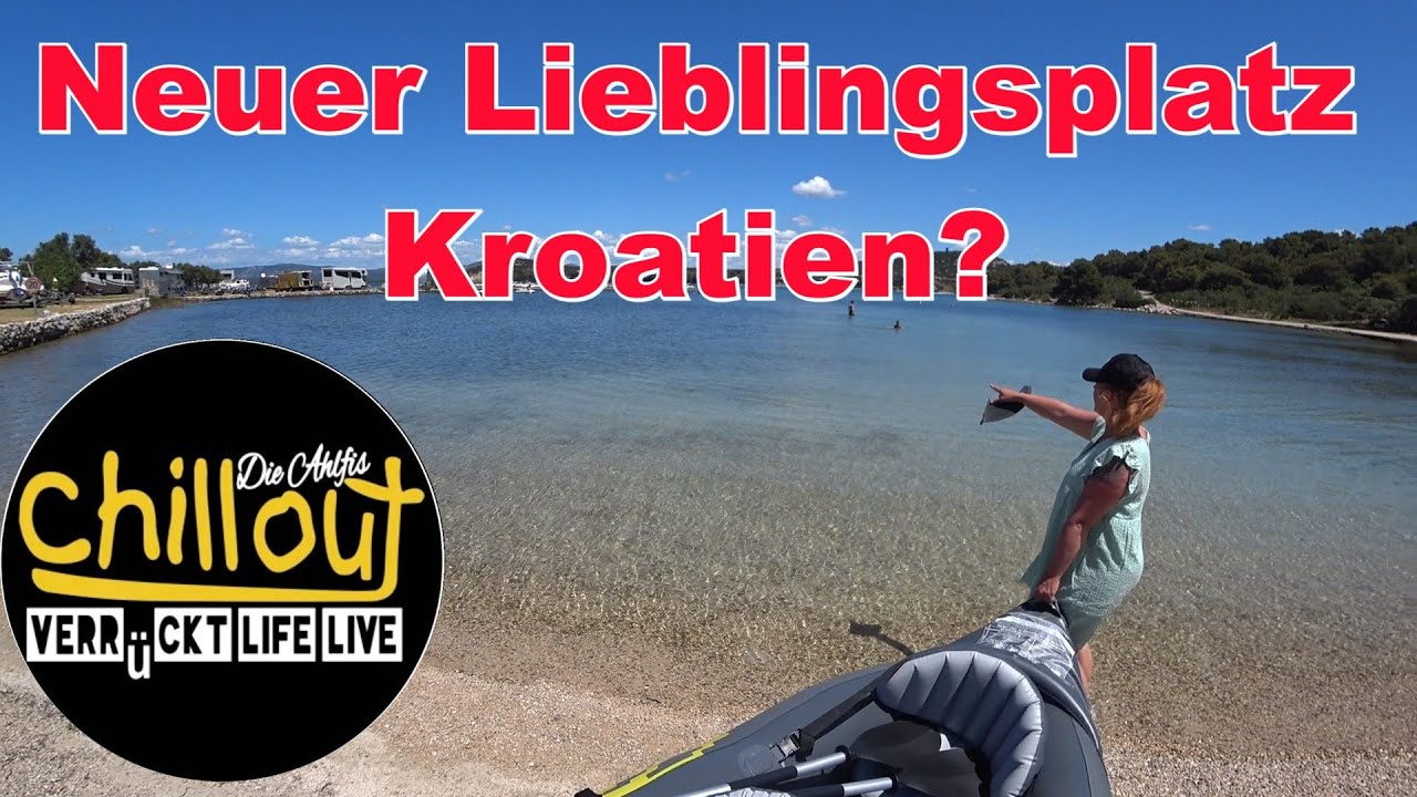 Kroatien mit dem Camper❤️Schöner Platz Insel Murter Autokamp Plitka Vala❤️So schön zum Bootfahren👍