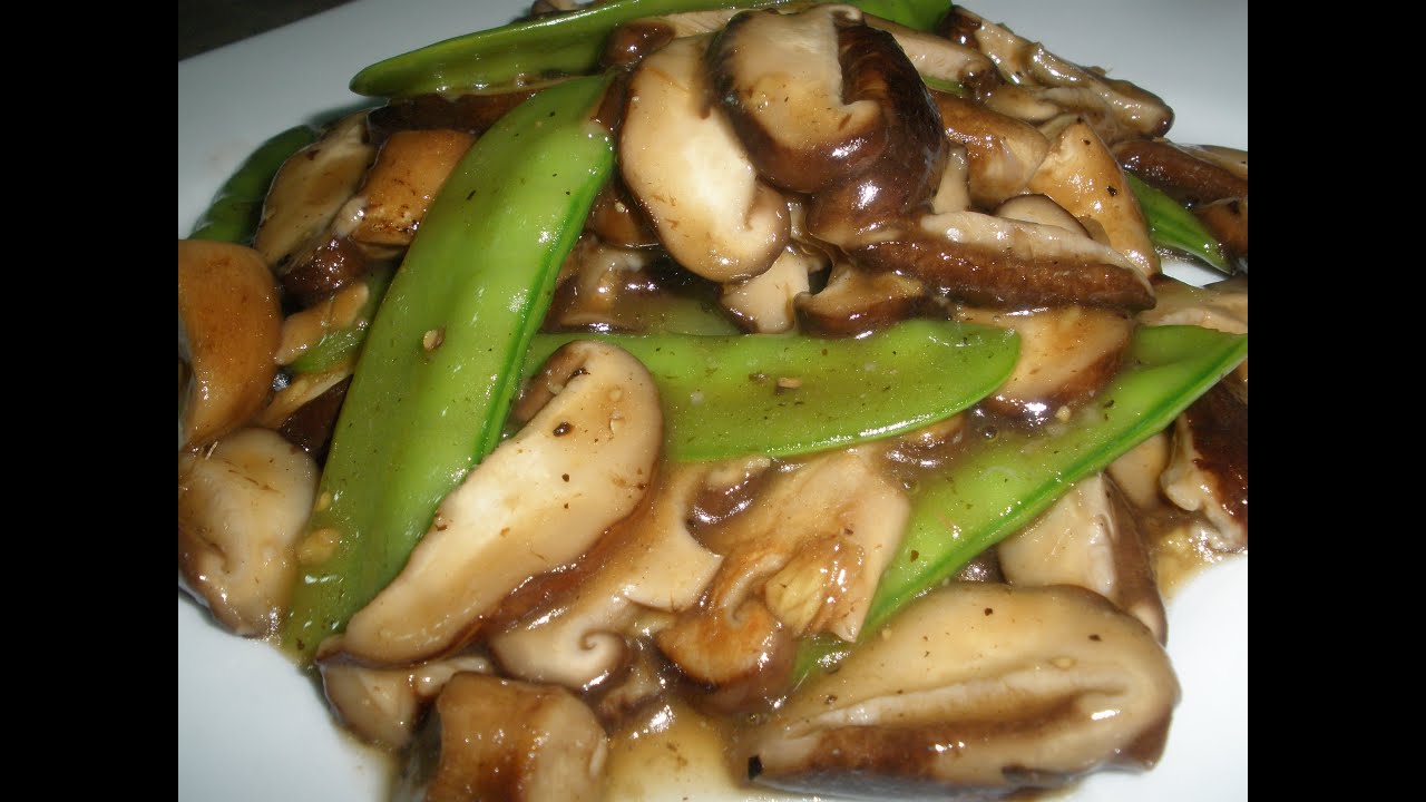 Fresh Shitake Mushrooom in Oyster Sauce