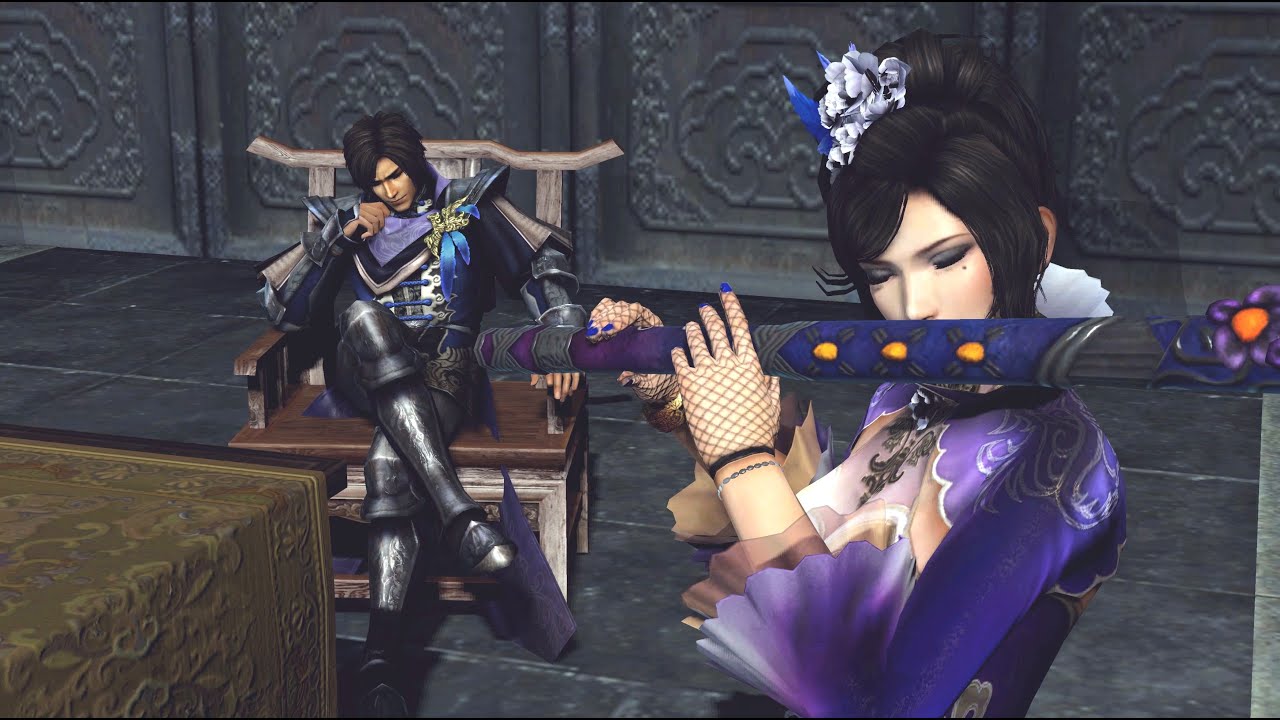 Dynasty Warriors - Cao Pi meet Zhen Ji (English)