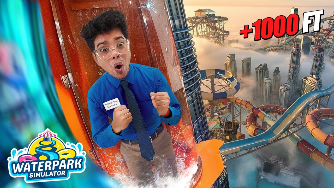 I Opened My Own WATERPARK! Become Rich Day by Day | Water Park Simulator
