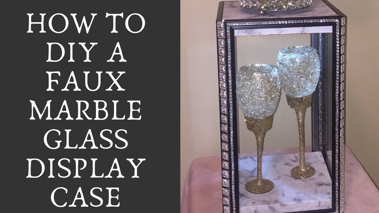 Glam Dollar Tree Glass Display Case with LED Light!