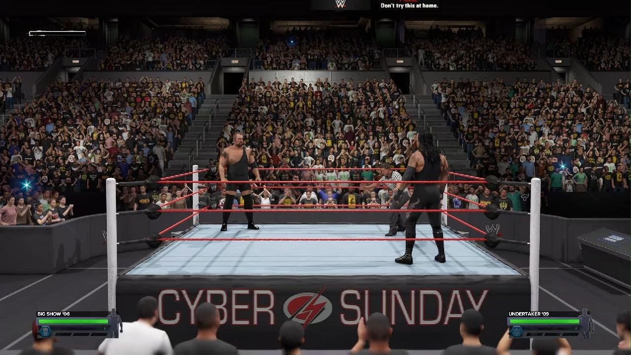WWE RICOSTRUZIONE CYBERSUNDAY 2008 UNDERTAKER VS BIG SHOW