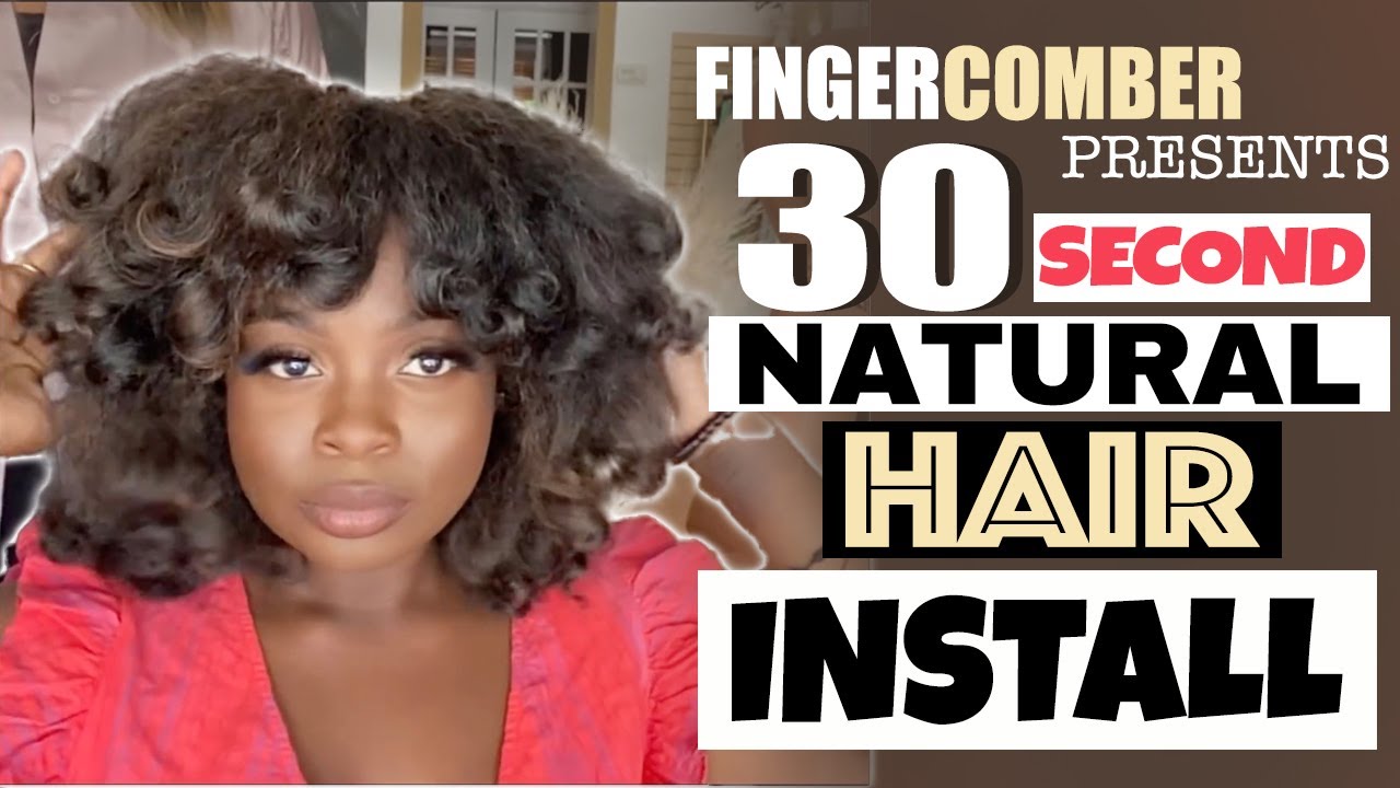 FINGERCOMBER | 30 Second Natural Hair Install