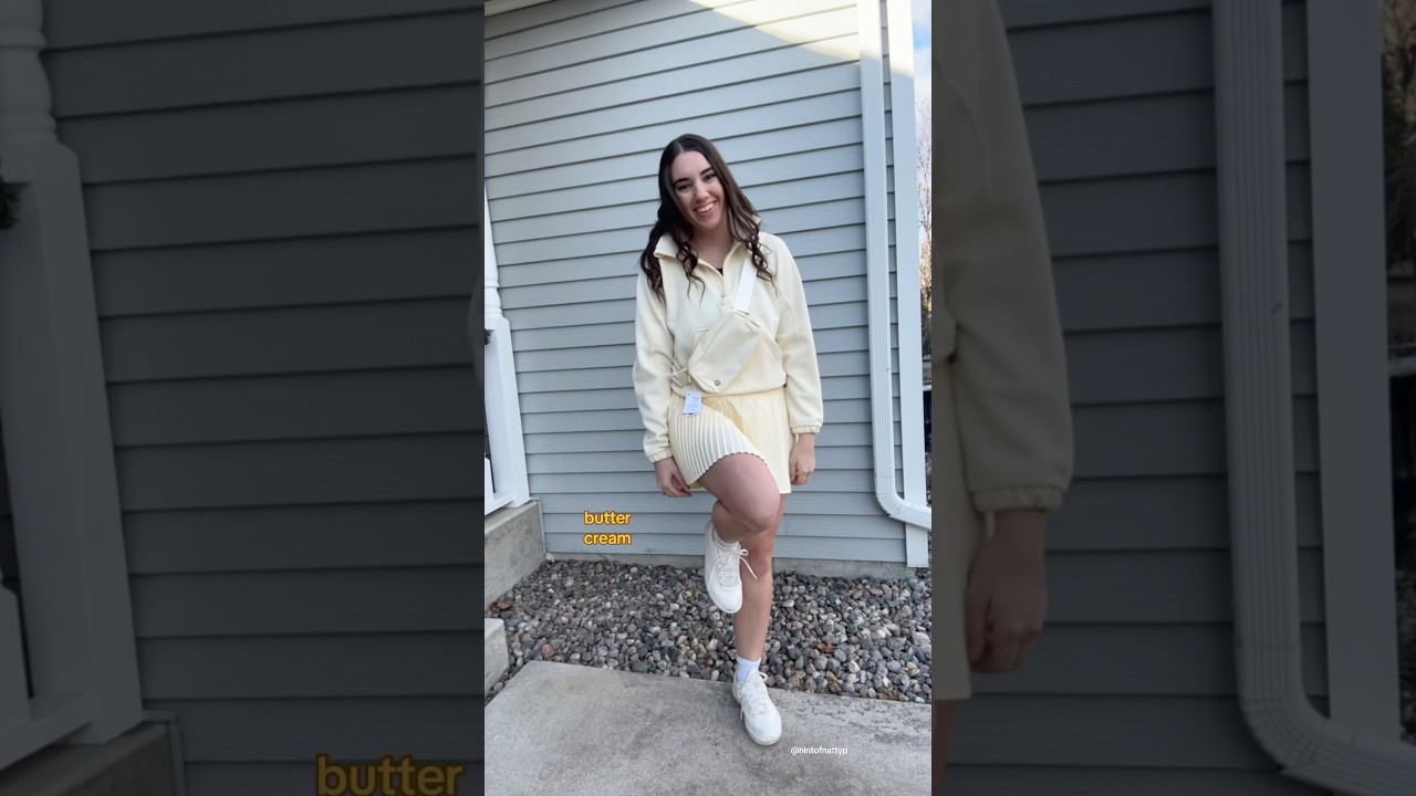 ⁠@lululemon  outfit inspo 💛 | butter cream might be my fav! 😍 #lululemon #lululemoncreator