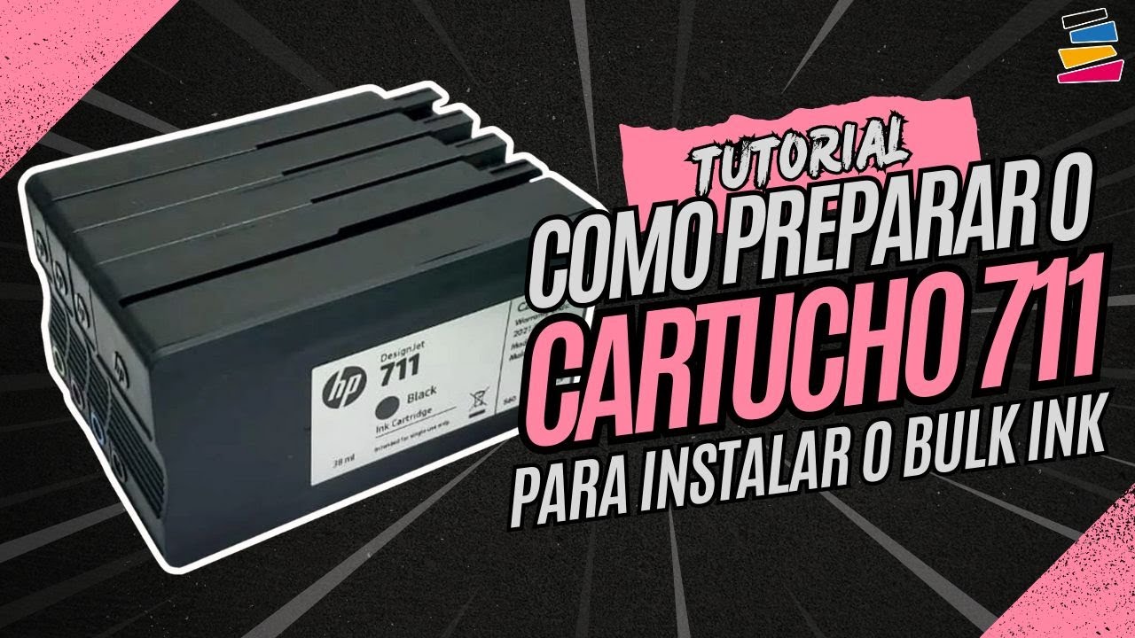 Como Preparar o Cartucho Setup 711 Original para Instalar Bulk Ink – T120 T130 T520 T530 T250 T650