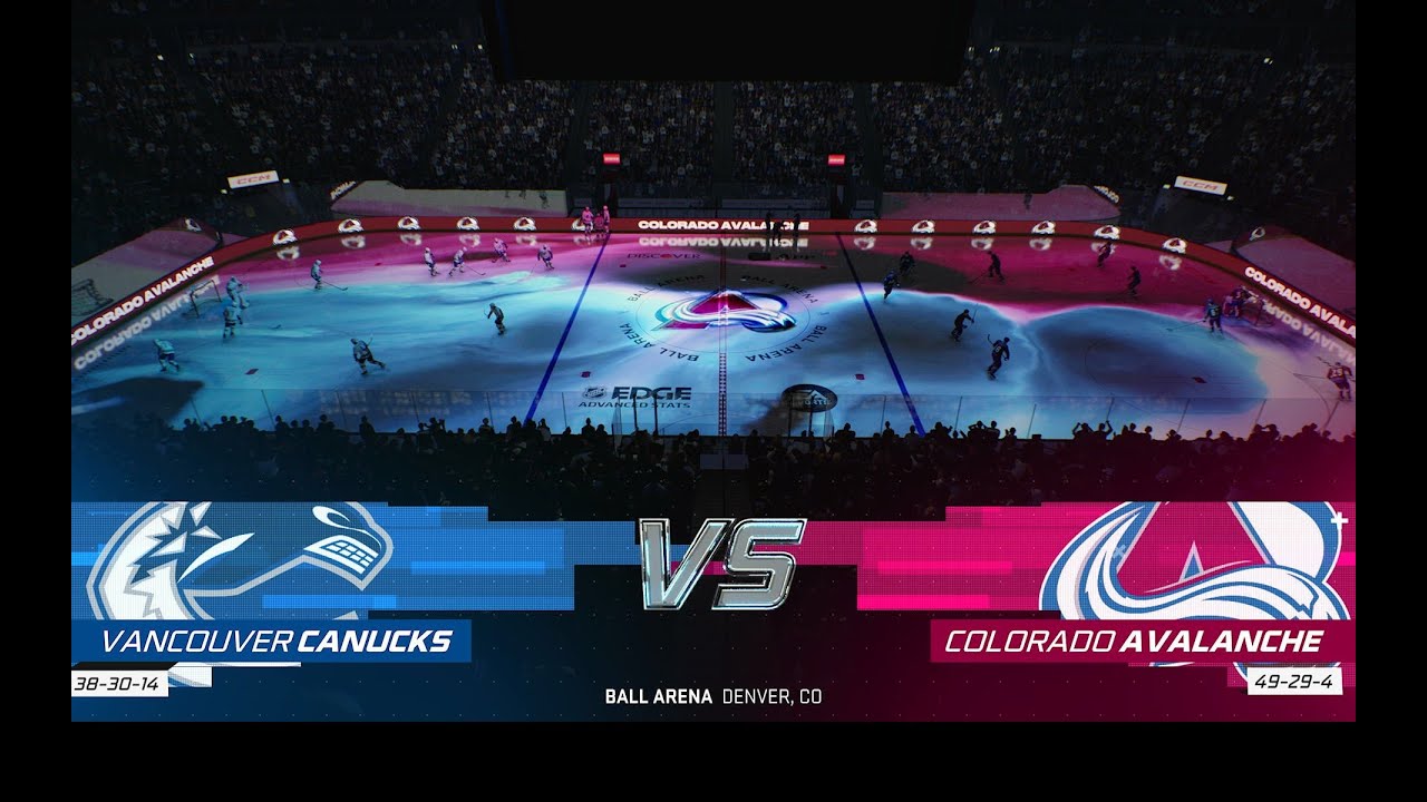 Nhl February madness round 32 Game 1 Vancouver @ Colorado