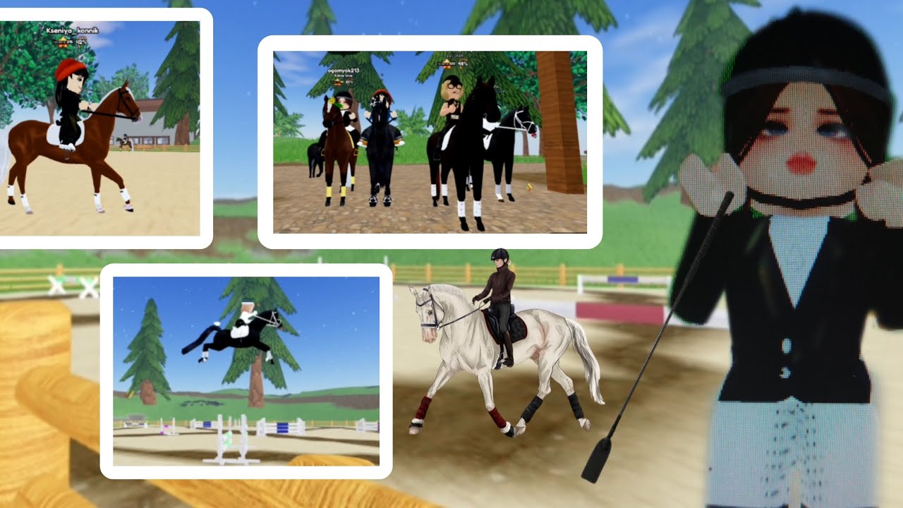 ПЕРВЫЕ СТАРТЫ В МОЕМ КСК!/Wild horse island♡~Roblox старты проходили 7 марта