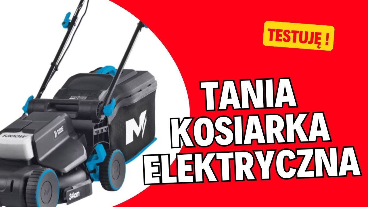 Kosiarka elektryczna MacAlister 1300 W - testujemy na działce ROD.