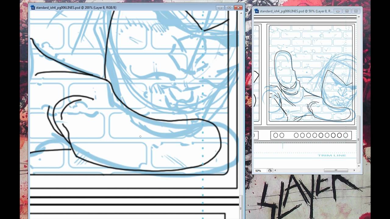 Finished Comic Line Art - Scribbles with Jonathan