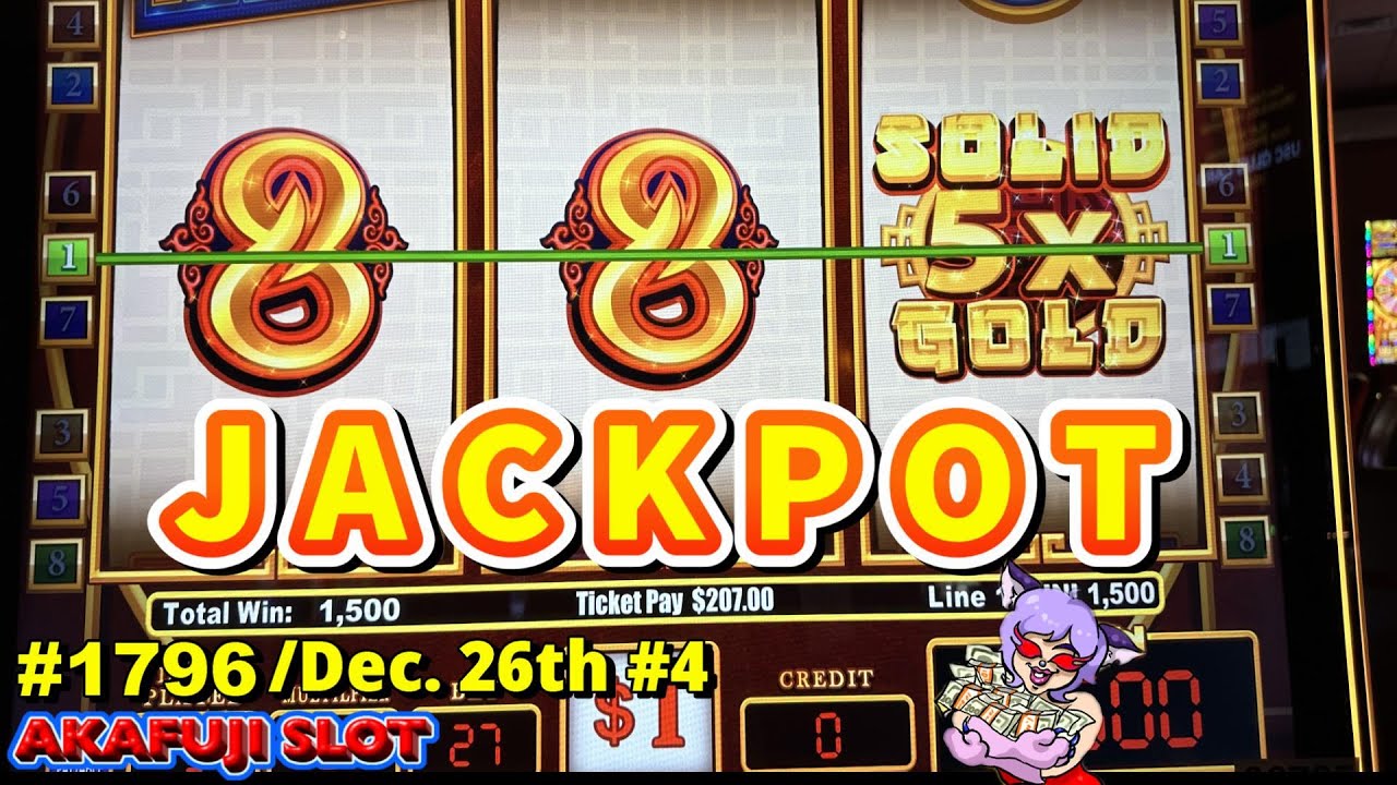 Jackpot🤩 Take It or Leave It  Solid Gold 8's Classic Slot Machine