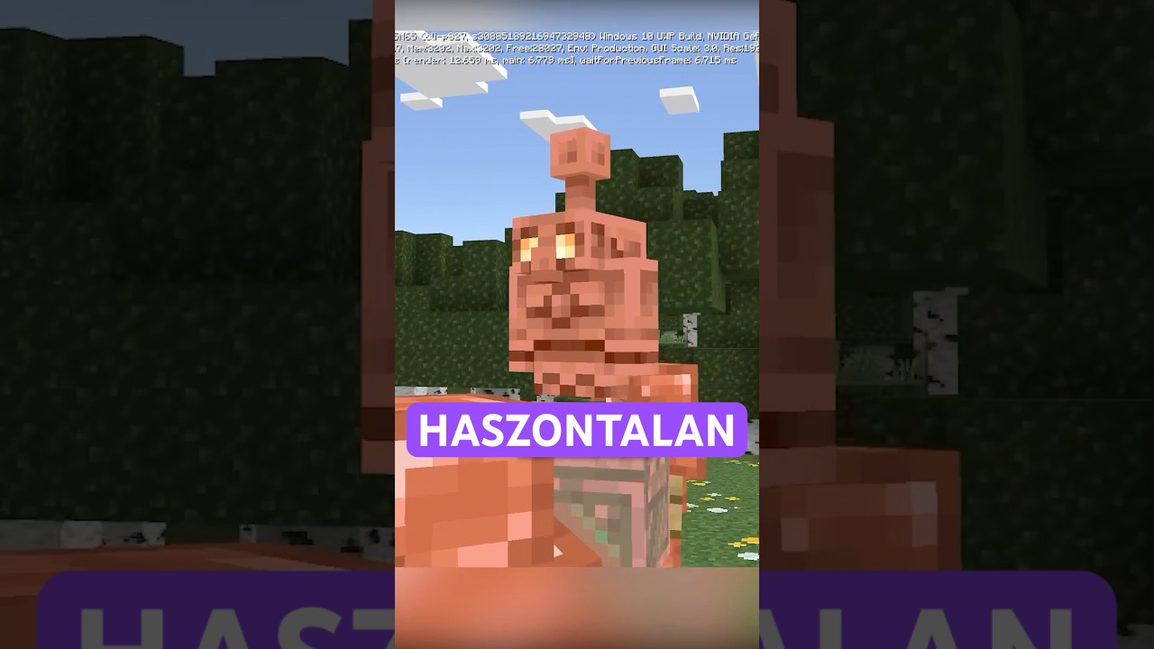 Az &Uacute;j Minecraft Friss&iacute;t&eacute;s HASZONTALAN 😭🙏
