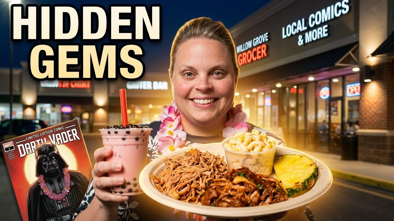 A Night in Willow Grove, PA 🍜 Hawaiian BBQ, Boba Tea & a Comic Book Shop