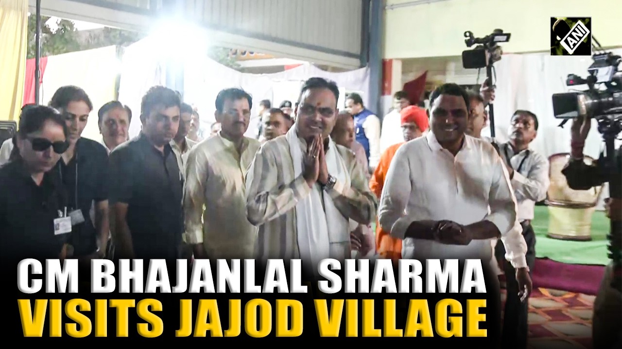 Rajasthan CM Bhajanlal Sharma vists Jajod Village, Sikar, interacts with local