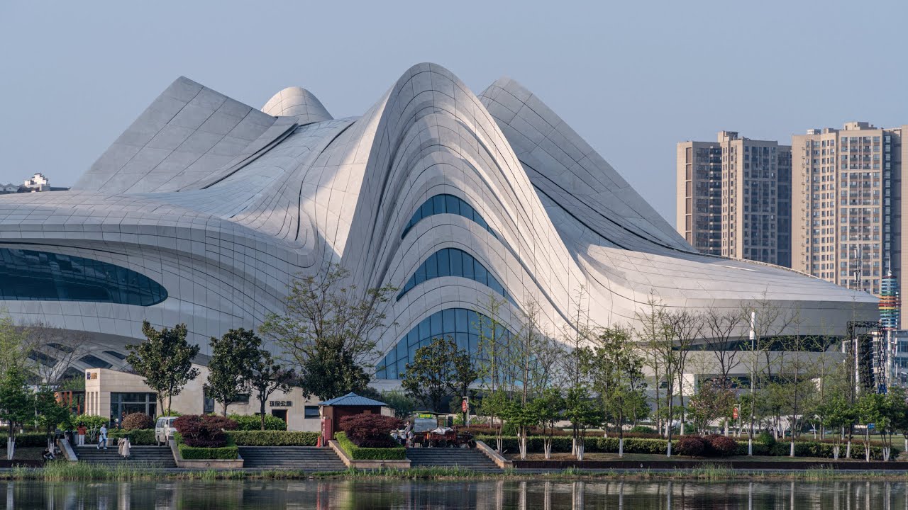 Changsha Meixihu International Culture and Art Centre #dronefly
