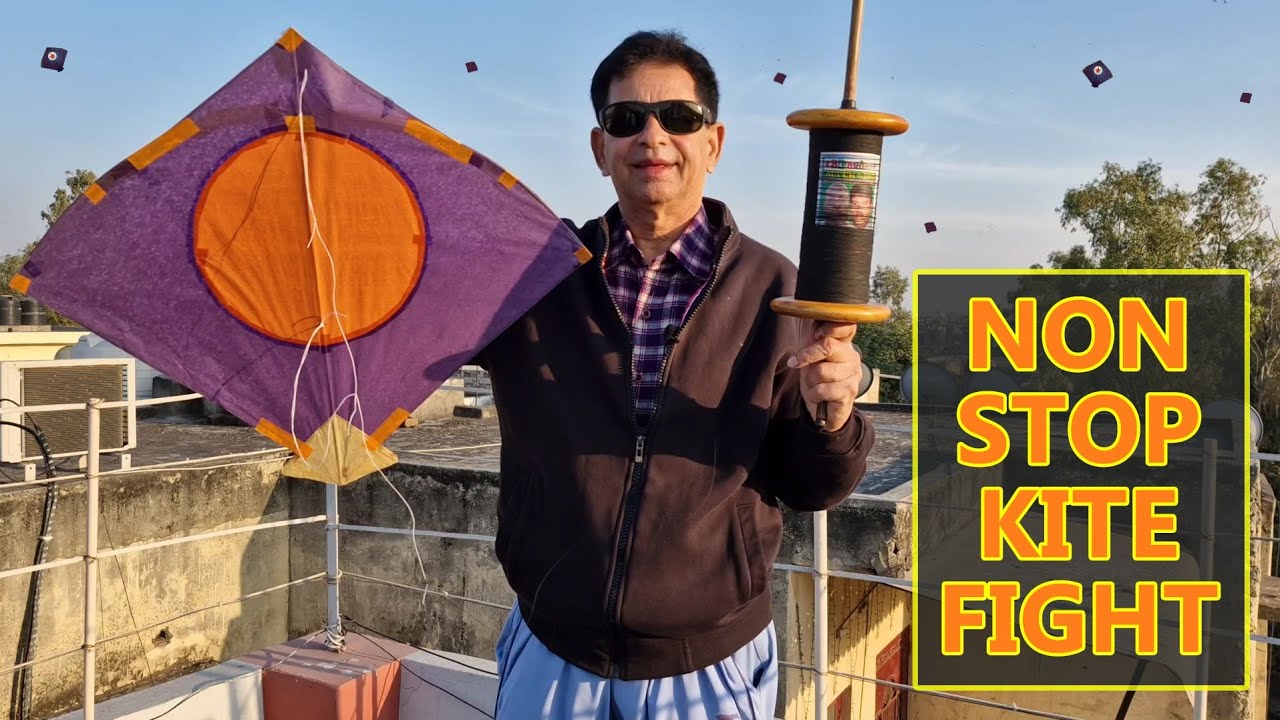 💪 Non Stop Kite Fighting From Rooftop / Kite Flying / Kites Vlog