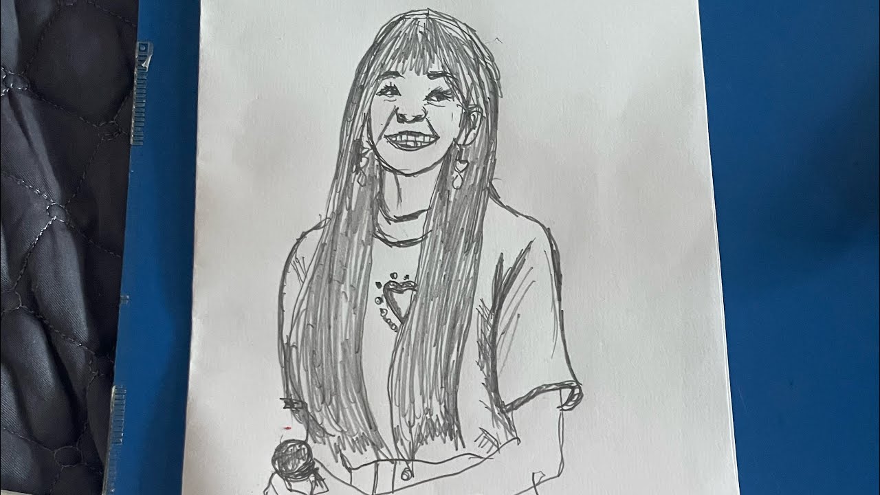 Draw A Girl Getting Ready To Answer An Interview