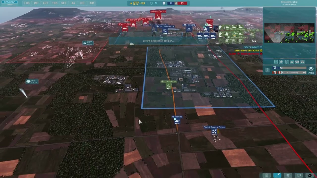 WARNO NATO VS USSR 8th Infantry Division 10 VS 10 Crown Loss