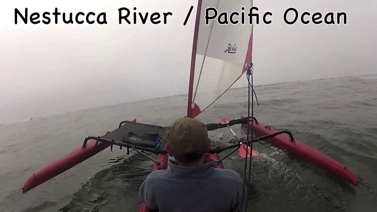 Mouth of the Nestucca Bay, Kayak Sailing, Pacific City, Oregon
