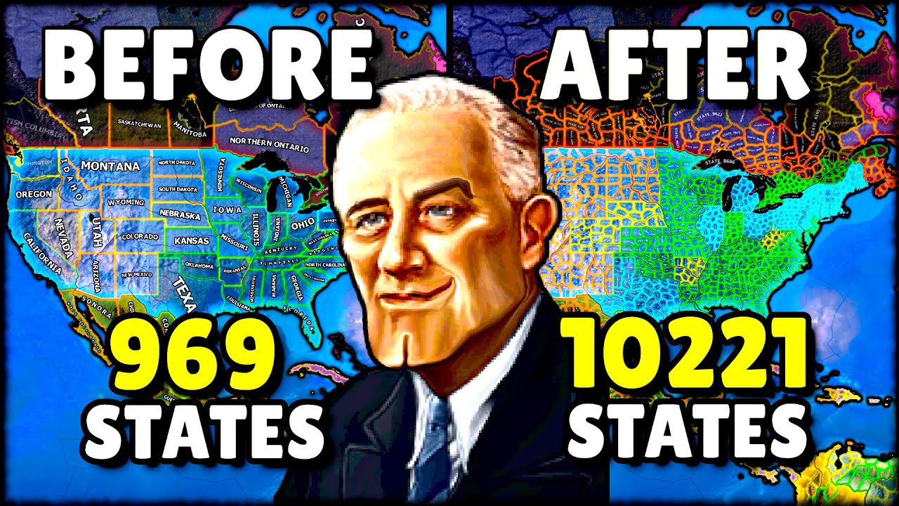 I Turned EVERY PROVINCE Into A STATE And It Broke HOI4