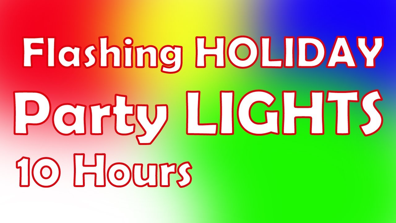 Flashing Holiday LED Party Disco Lights for Christmas Party Lighting & Jingle Bells 10-Hours HD 4K