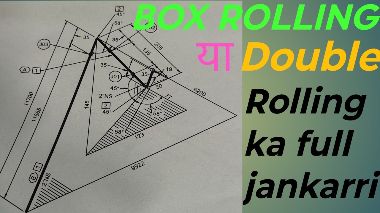 Box rolling/double rolling ka jankari/ how to read Box rolling/double rolling #piping #viral #trendi