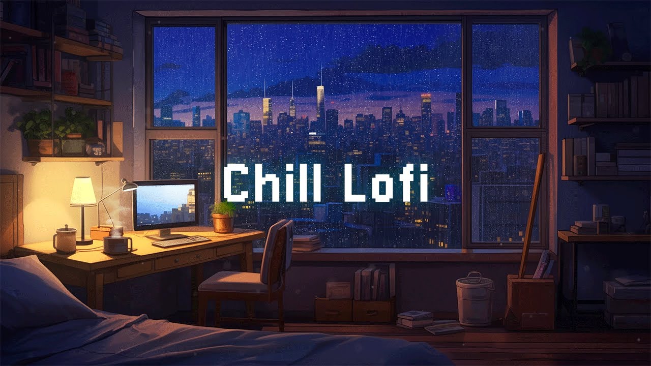 1980s Retro Lofi 🍁Rainy Night in a Cozy Apartment | Rainy City Chillroom | Lofi Hip Hop Mix