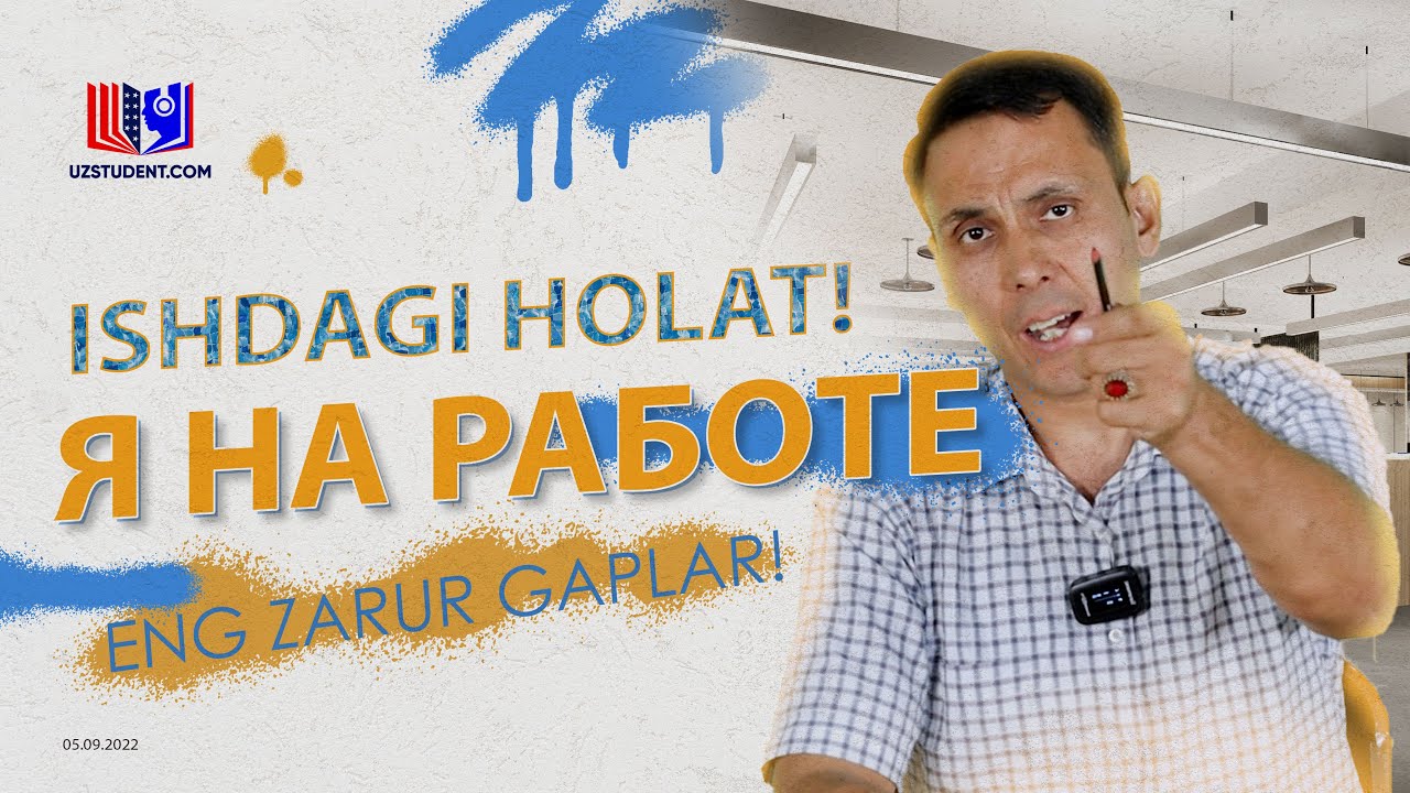ISHXONADA ISHLATILADIGAN ENG MUHIM GAPLAR! || Я НА РАБОТЕ 👨‍💼👨‍💼