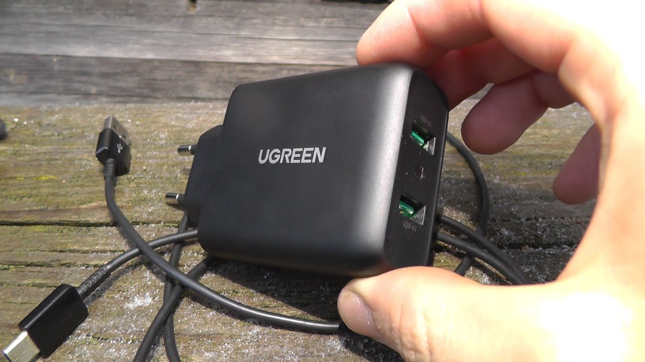 Адаптер в розетку 36W на 2 USB Quick Charge 3.0 от Ugreen - обзор и тесты по зарядному устройству