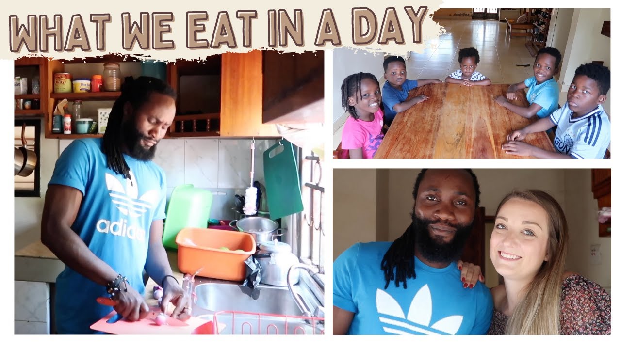 WHAT WE EAT IN A DAY | Vegan/Vegetarian Family in Uganda 🍽️🇺🇬