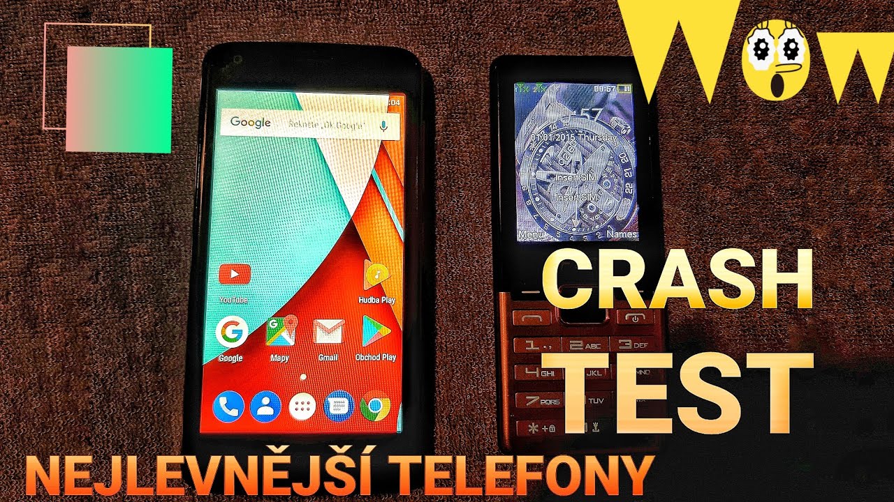 CRASH TEST - NEJLEVNĚJŠÍ TELEFONY 4K