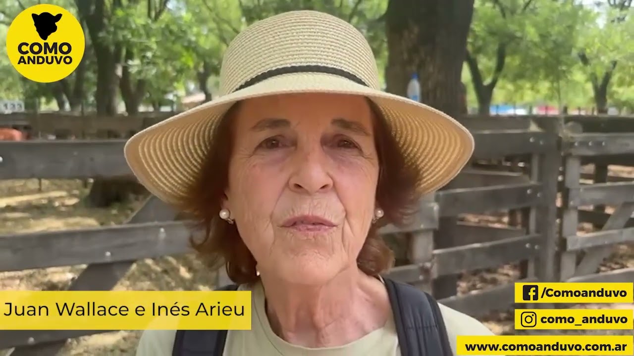 Juan Wallace e Inés Arieu (productora) Azul 28/1/26.