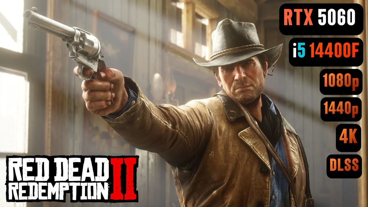 Red Dead Redemption 2 RTX 5060 FPS TEST | RTX 5060 & i5 14400F Benchmark 1080p/1440p/4K