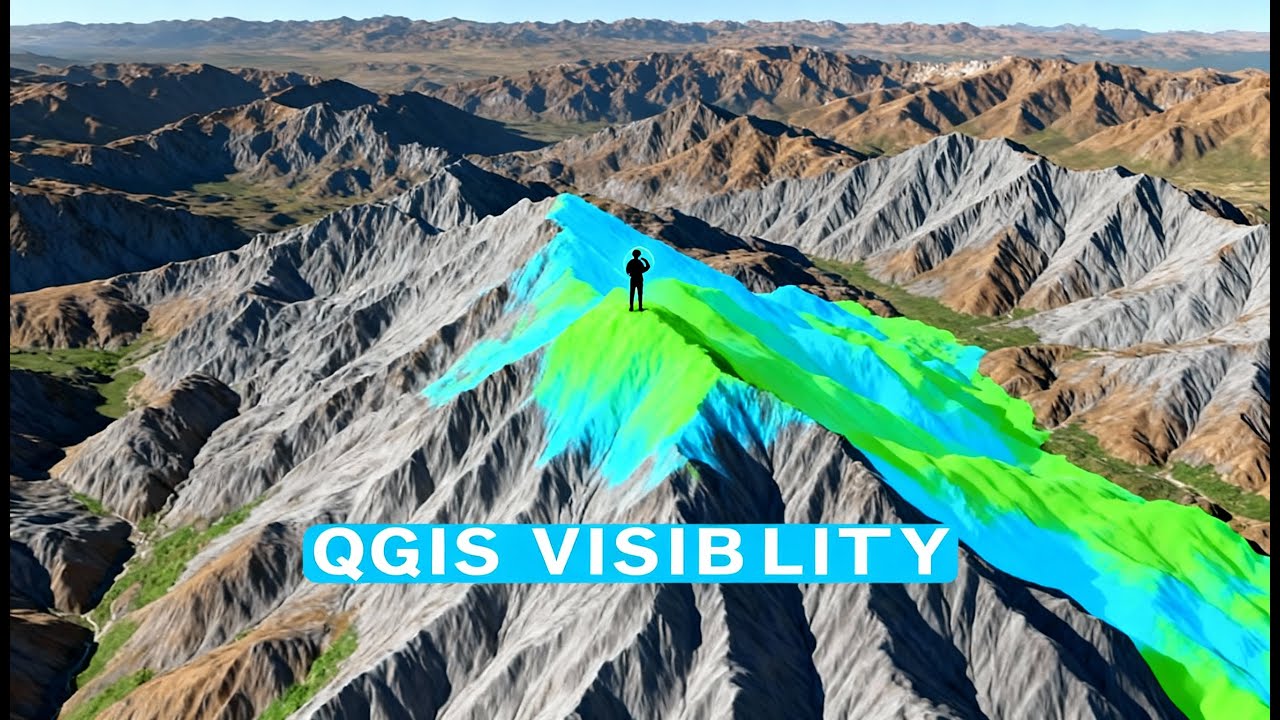 Analyse de visibilité dans QGIS.