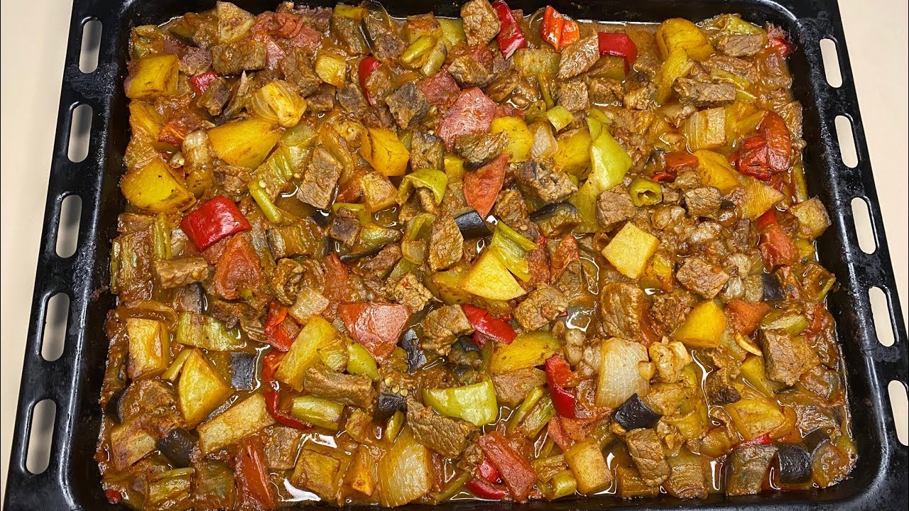 Akşama Fırında Etli Sebzeli Kebap💥Kolay Ana Yemeği|Etli Yemekler|Etli Sebzeli Güveç