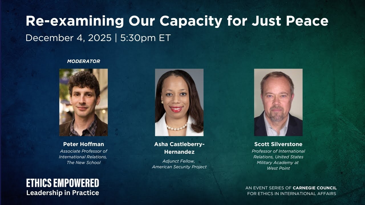 Re-examining our Capacity for Just Peace