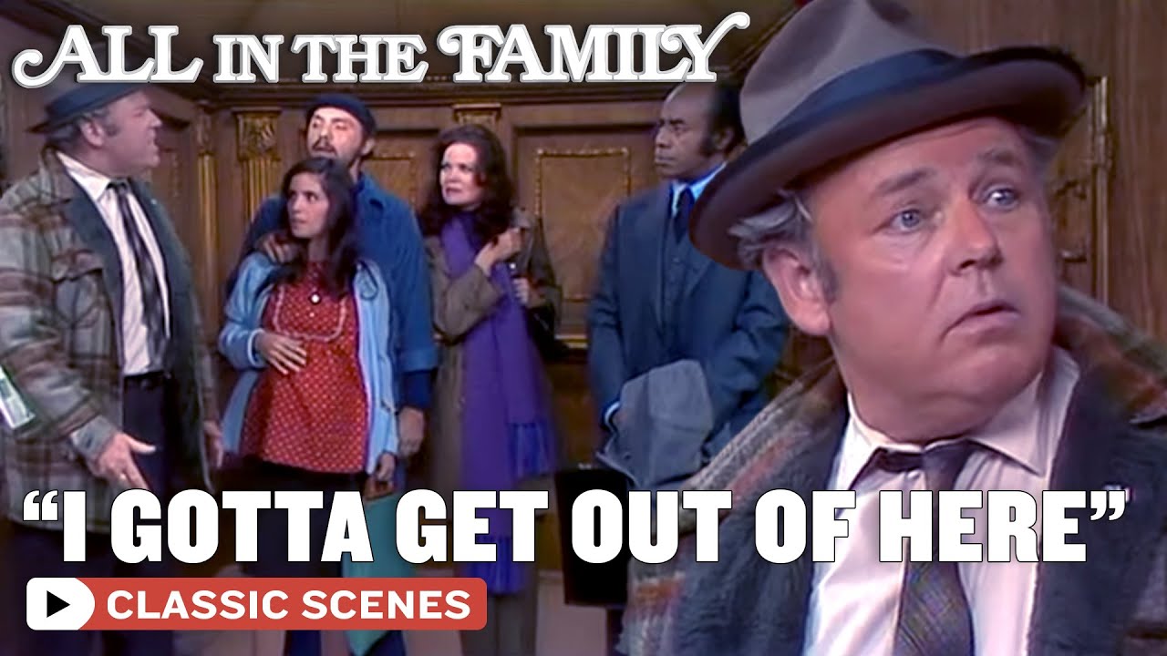 Archie Get To Know Strangers In A Elevator (ft. Carroll O'Connor) | All In The Family