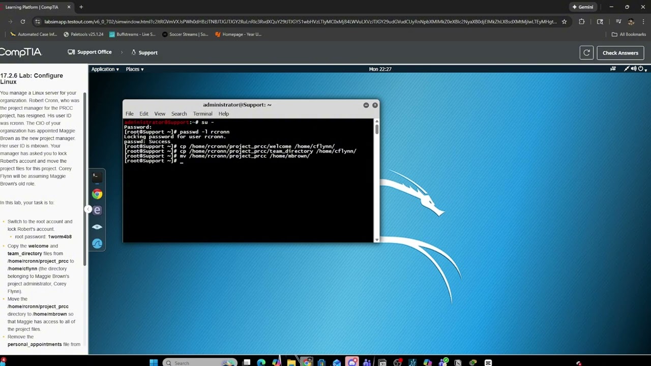 17.2.6Lab: Configure Linux