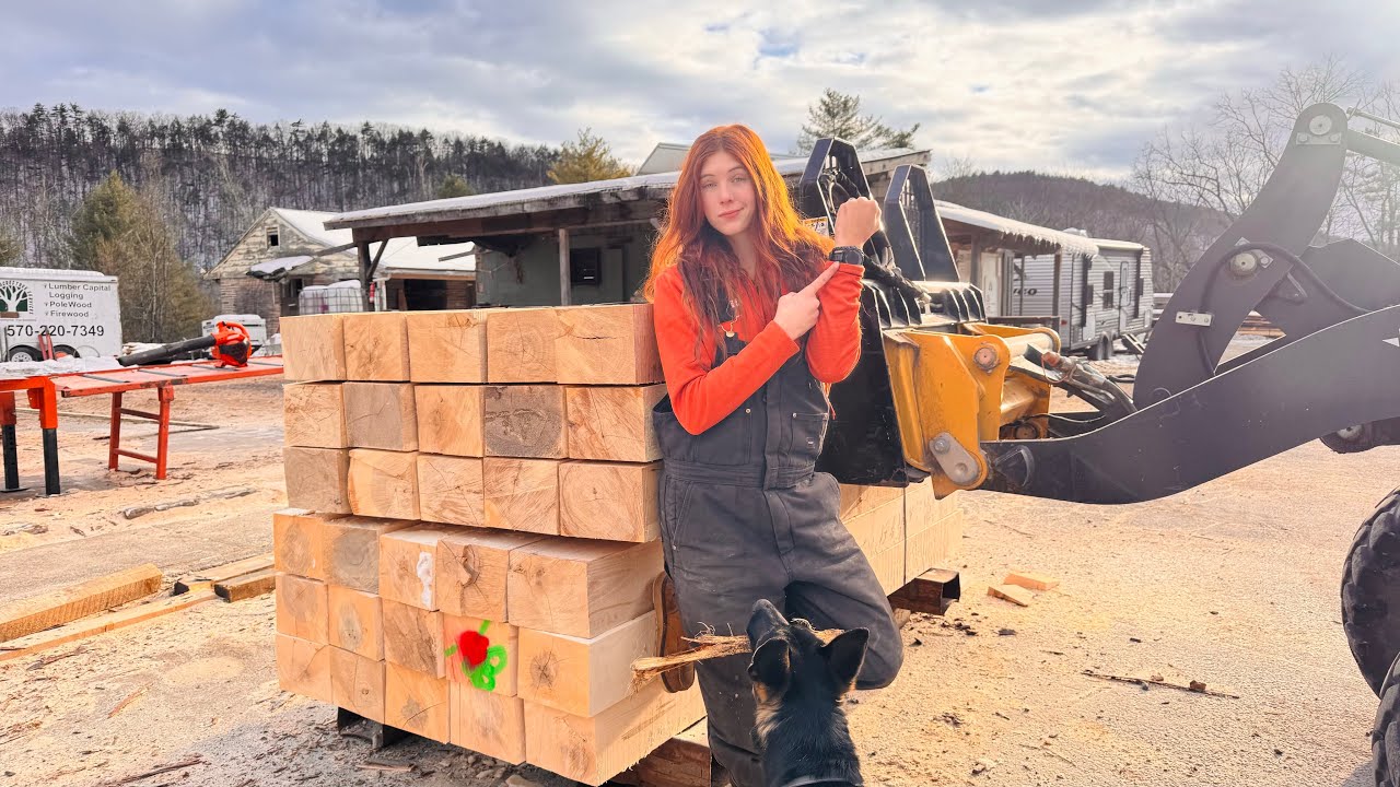 How Many Railroad Ties Can We Cut?? Our day from start to finish! 