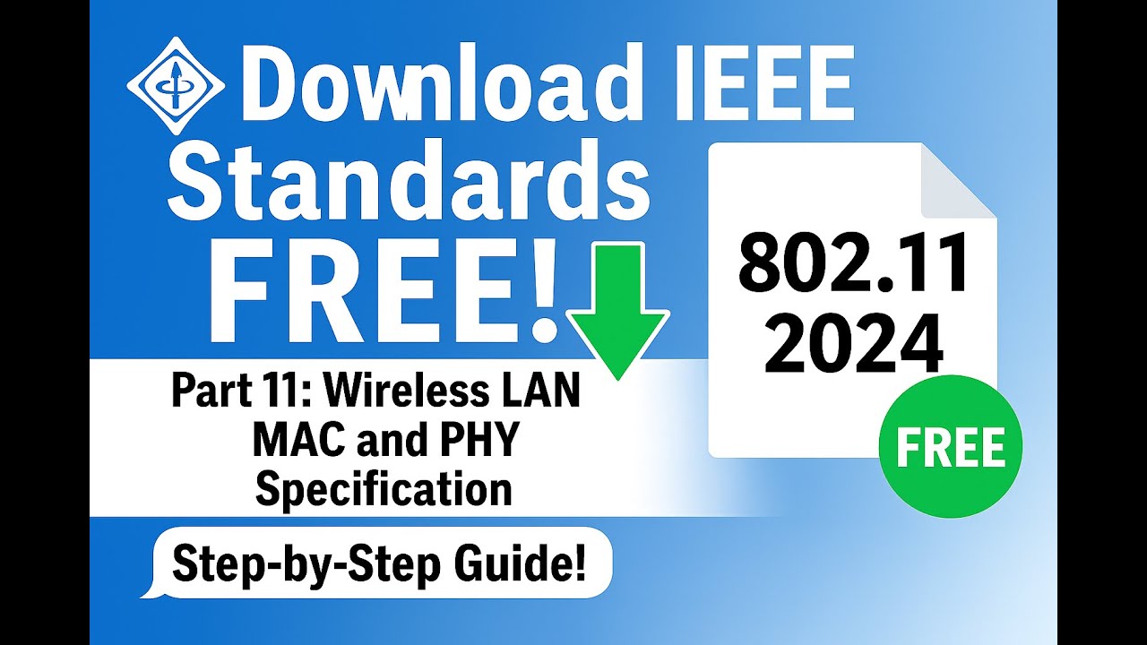 How to Download IEEE 802.11 Standards for FREE (Legally!)