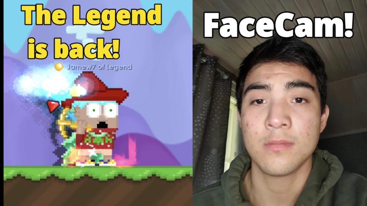 The Legend is Back! + (FaceCam Video) - Growtopia
