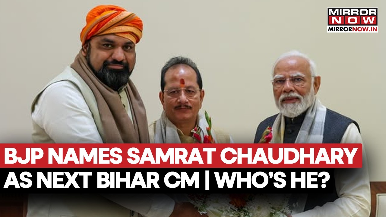 Samrat Chaudhary Named Next Chief Minister Of Bihar By BJP After Nitish Kumar Steps Down | Watch