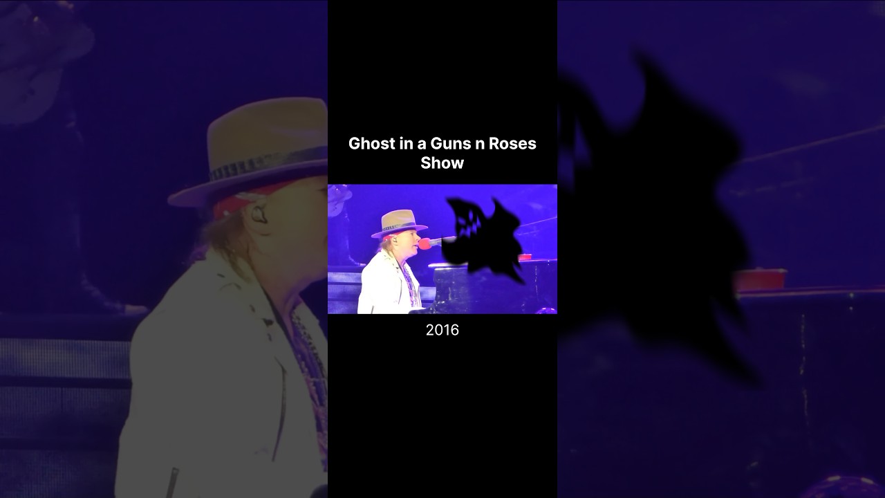 A ghost in a guns n roses show in 2016 