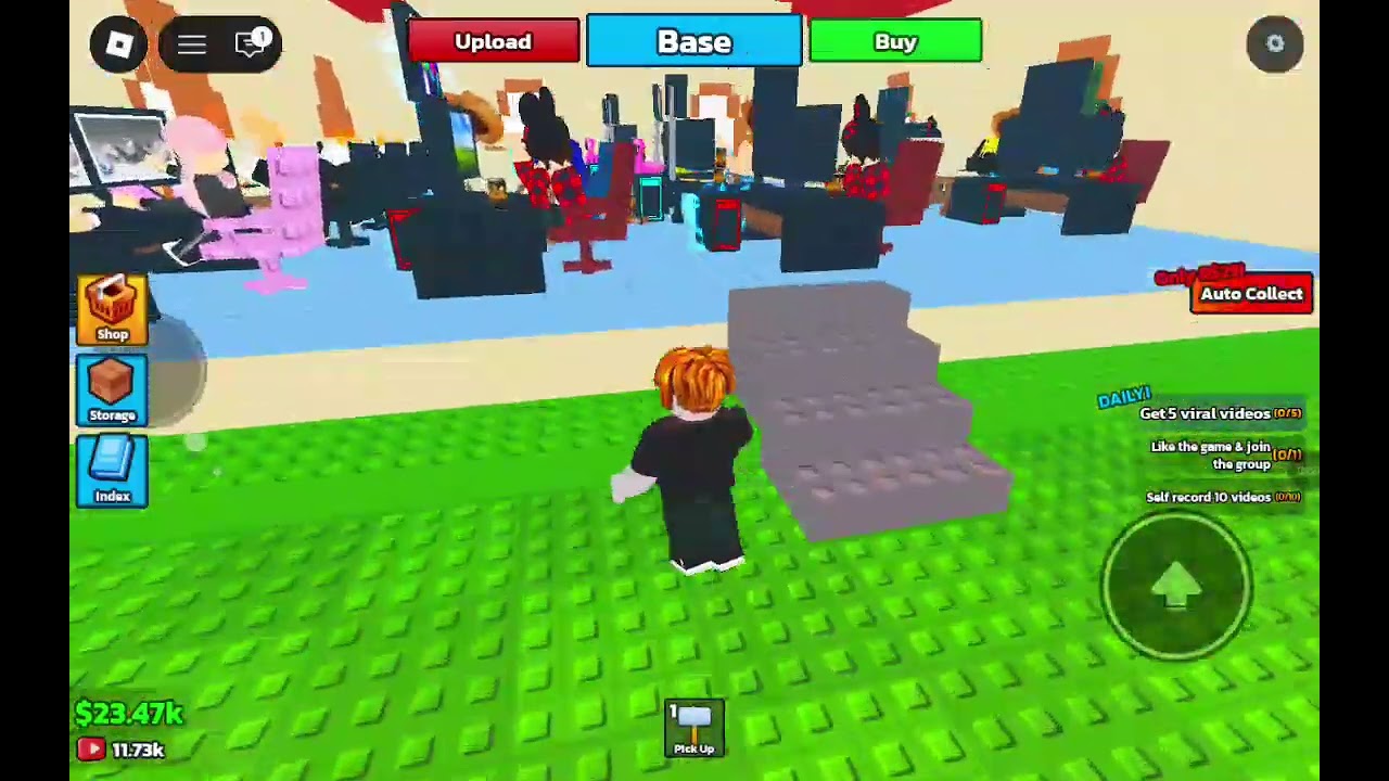 Trying to go viral in be a YouTuber (Roblox)