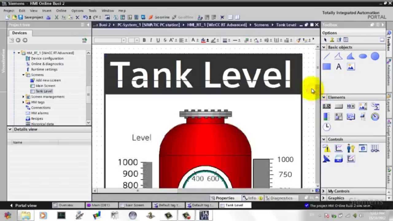 HMI Online Course: C&aacute;c đối tượng IO Field, Gauge v&agrave; Bar