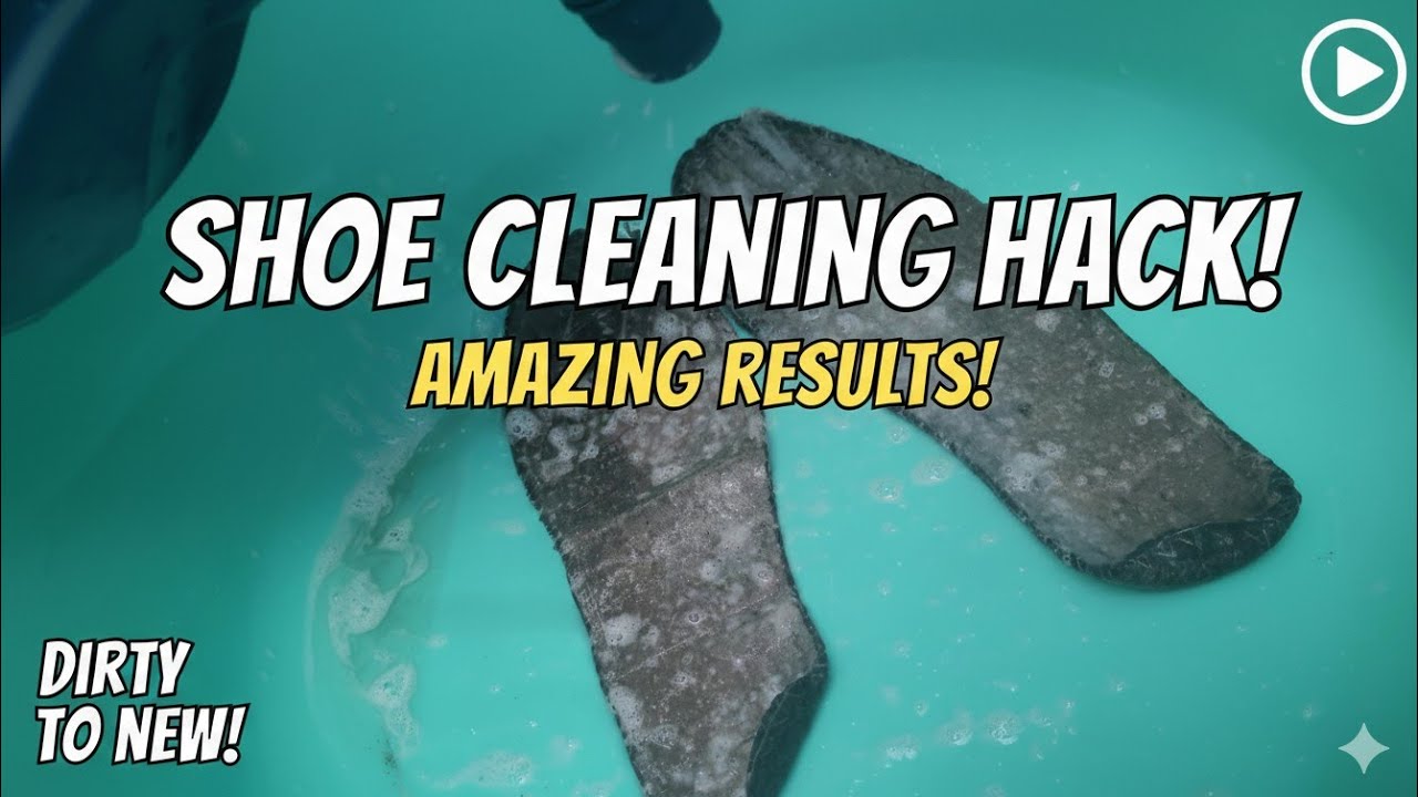 ASMR Dirty Shoe Insole Cleaning | Soapy Scrubbing Sounds