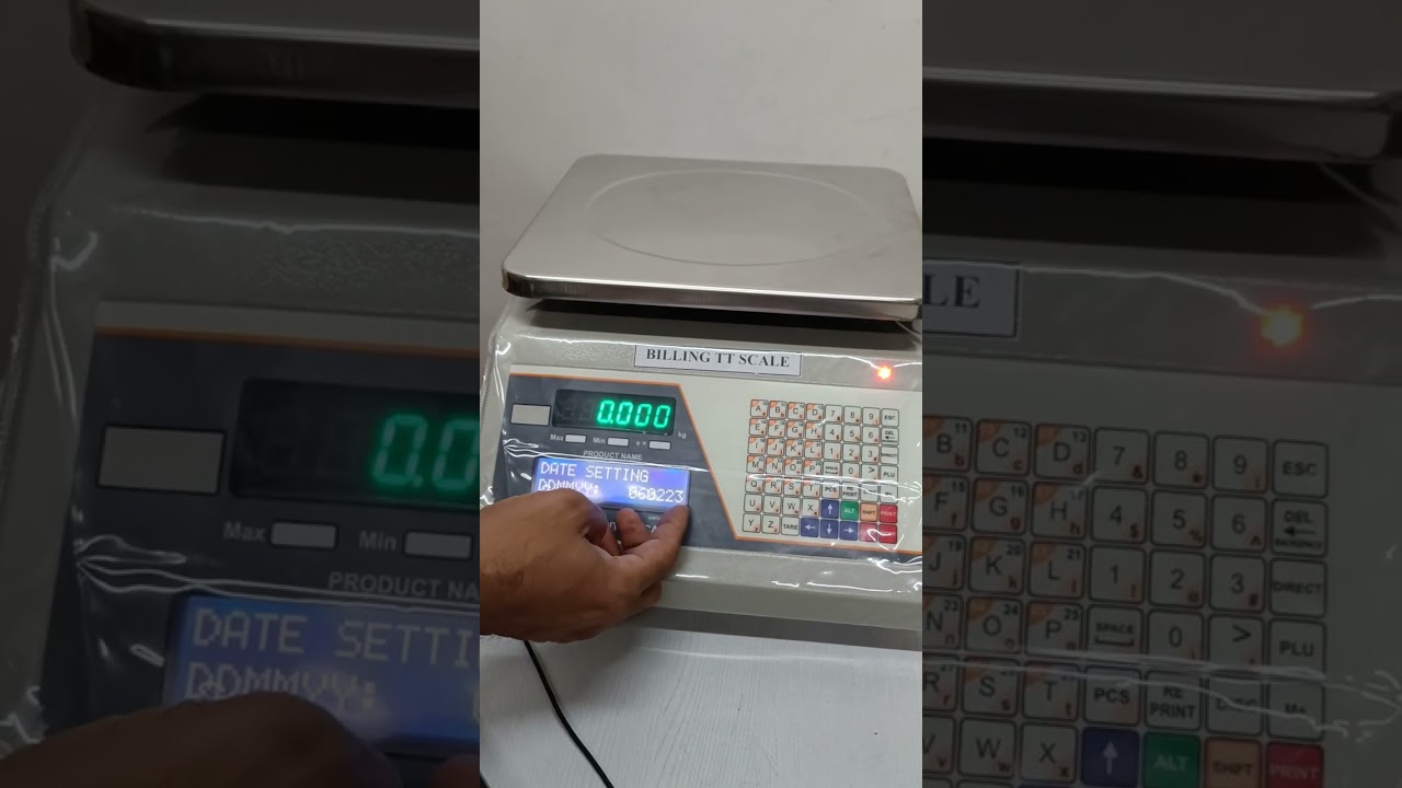 DATE TIME HEADER 1 HEADER 2 SETTING VIDEO FOR 56 KEYPAD BILLING SCALE ( PART - 4 ) CONT- 9892244811