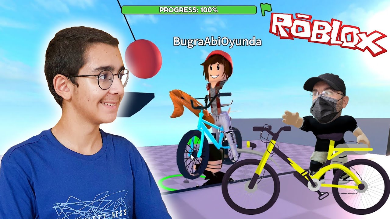 BİSİKLET PARKURU OBBY OYNADIK!! Roblox