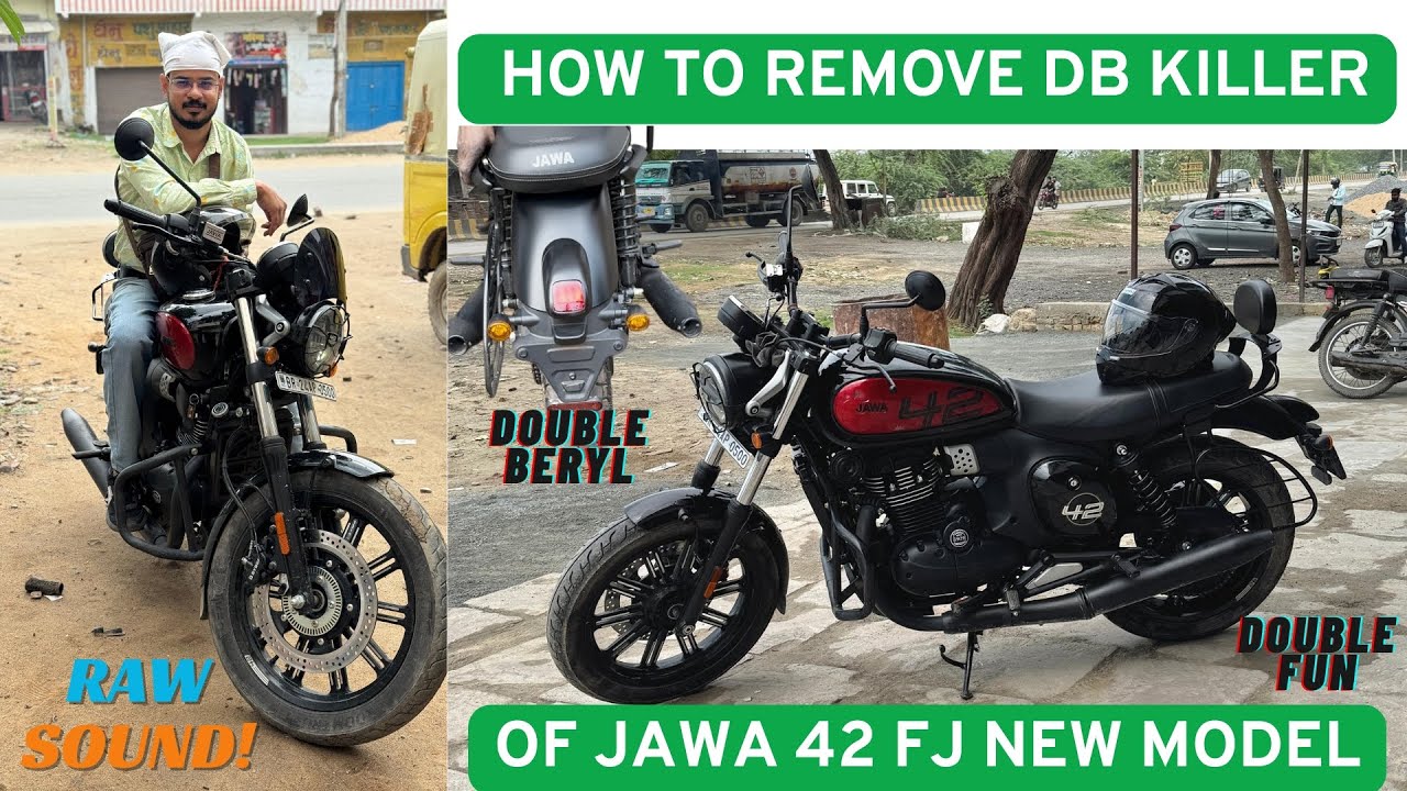 JAWA 42 FJ| How to Remove DB KILLER of JAWA 42 FJ. #jawa42fj #jawa42 #jawayezdimotorcycles #dbkiller
